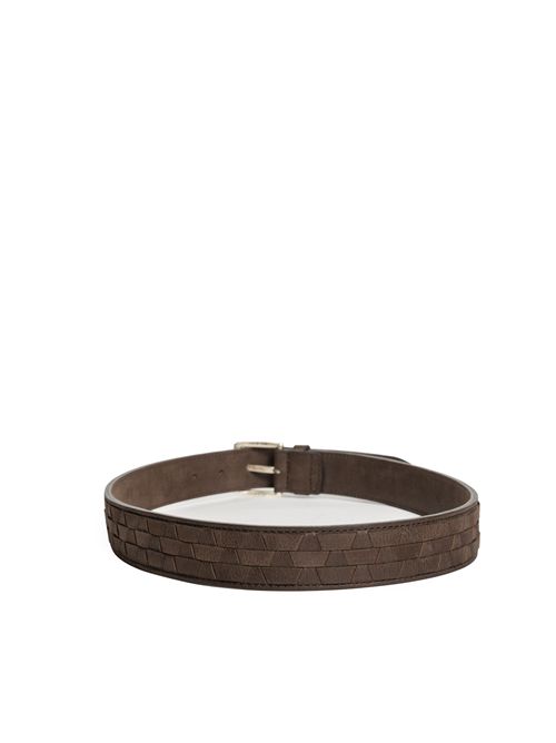 Cintura Chevrette Woven in pelle 3,5 cm Testa di Moro ORCIANI | U08326 CHWTMO